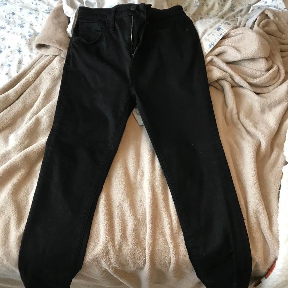 Madewell Curvy High Rise Black Jean